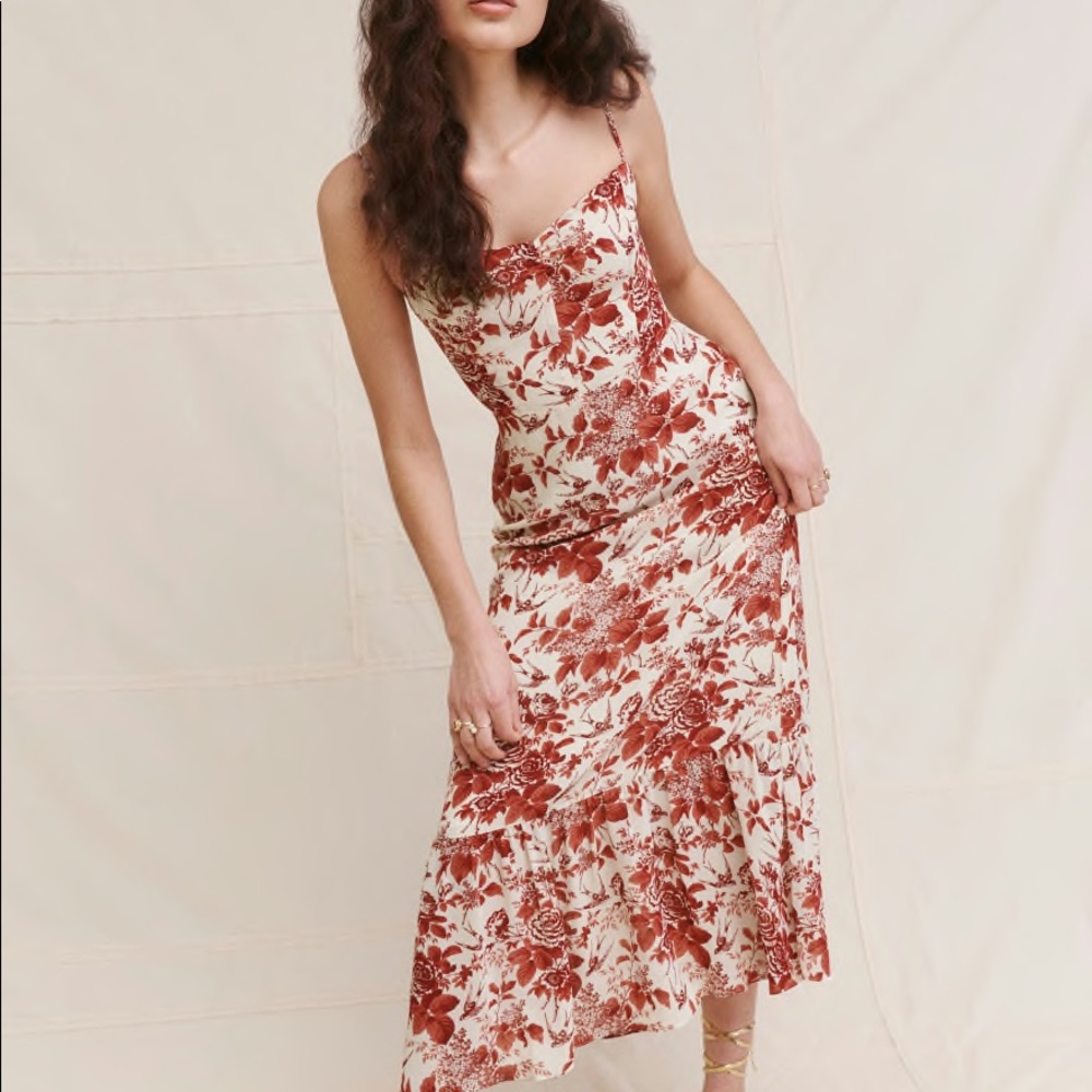 Reformation Emersyn Dress Toile De Jouy